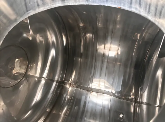 Polished churn interior