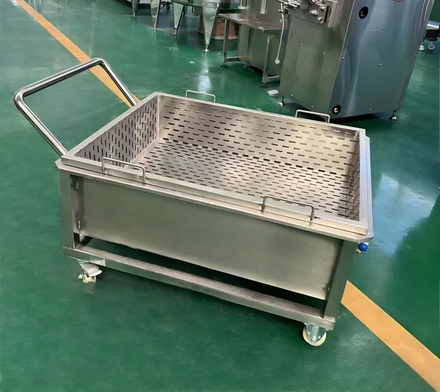 Curd draining trolley