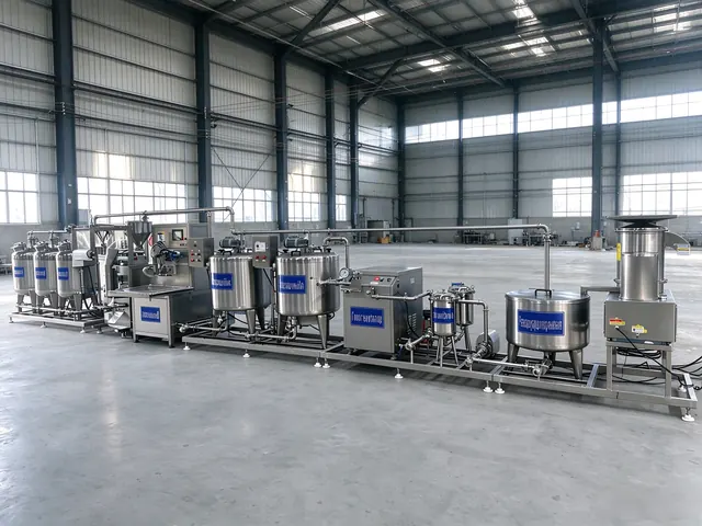 Complete liquid egg line in the workshop