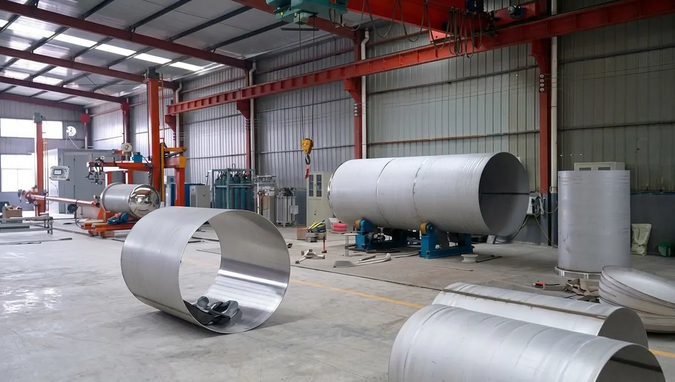 Tank fabrication workshop