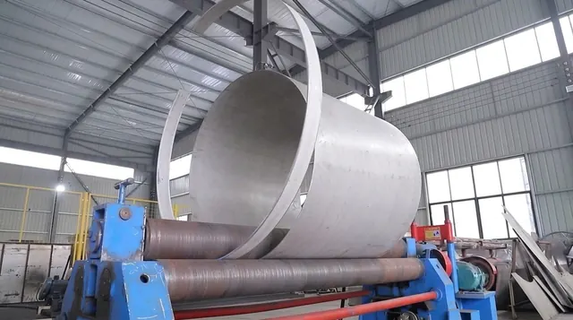 Rolling a tank shell