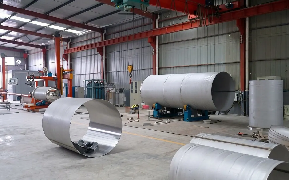 Tank fabrication workshop