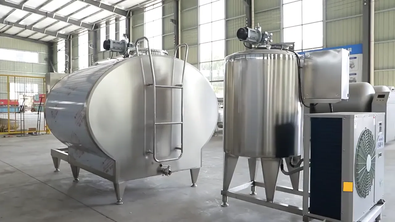 Milk cooling and storage tank – walkaround
